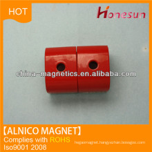 cast alnico 5 red pot cylinder magnet for sale